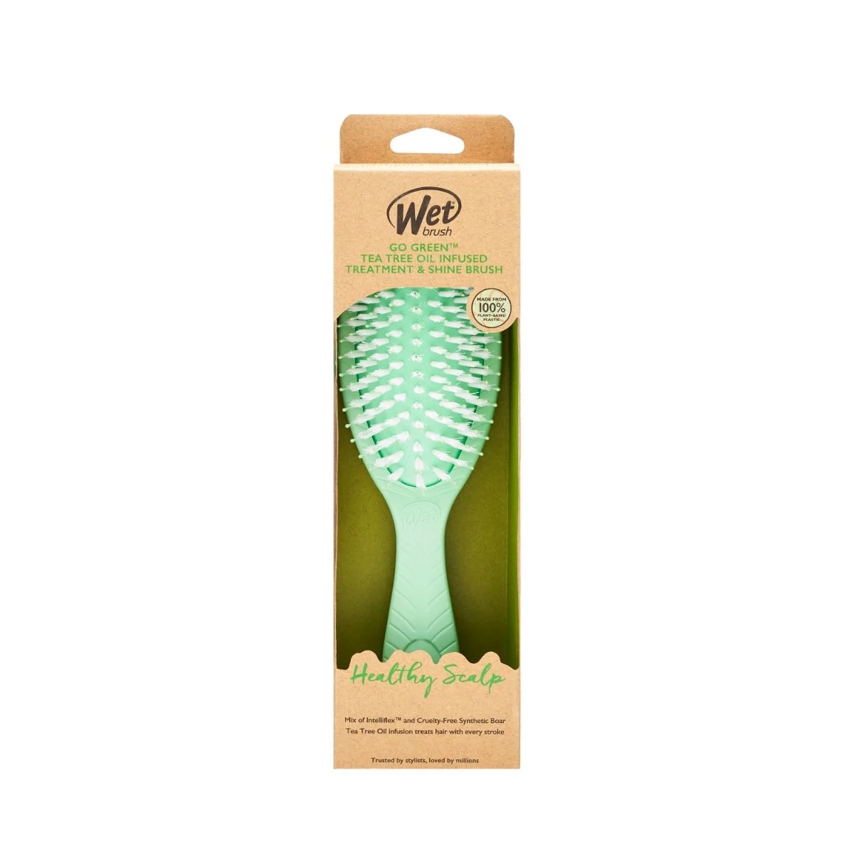 Четка Wet Brush Go Green с екстракт от чаено дърво